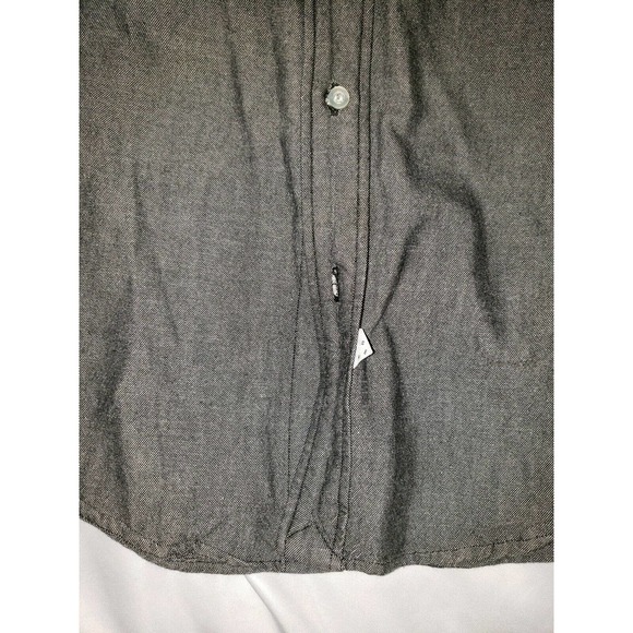 Sidian, Ersatz & Vanes Black Gray Button Down Heavy Cotton Shirt Size Small - Picture 4 of 5